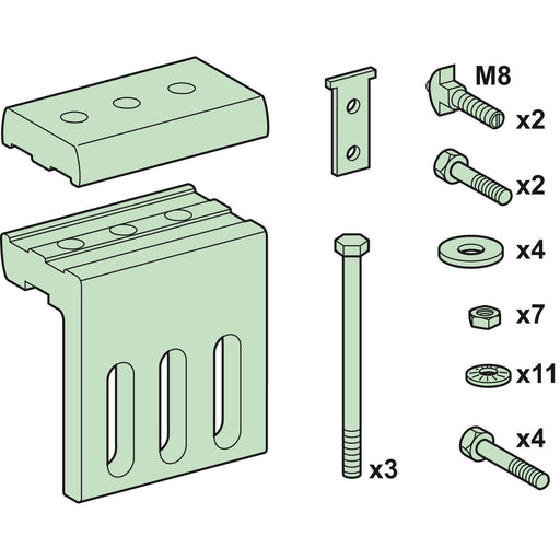 Schneider Electric - Sammelschienenverbinder PrismaSeT-P, Linergy LGY LVS04638 Verbindung, vertikal − 1 Stück
