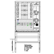GSAB Elektrotechnik - Zähler-Komplettschrank Wandlermessung 400A 25.W400.001 incl. Sockel