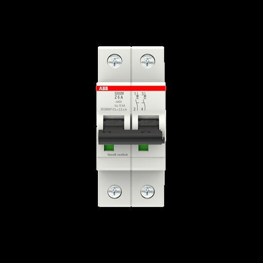 ABB Stotz S&J - Leitungsschutzschalter Sicherungsautomat S202M-Z6 10 kA, 6 A, 2P