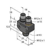 Turck - Passiver Sensor-/Aktor-Verteiler (mit Leitung) Zweifachverteiler VB2-FKM5-2FSM4.4 − 1 Stück