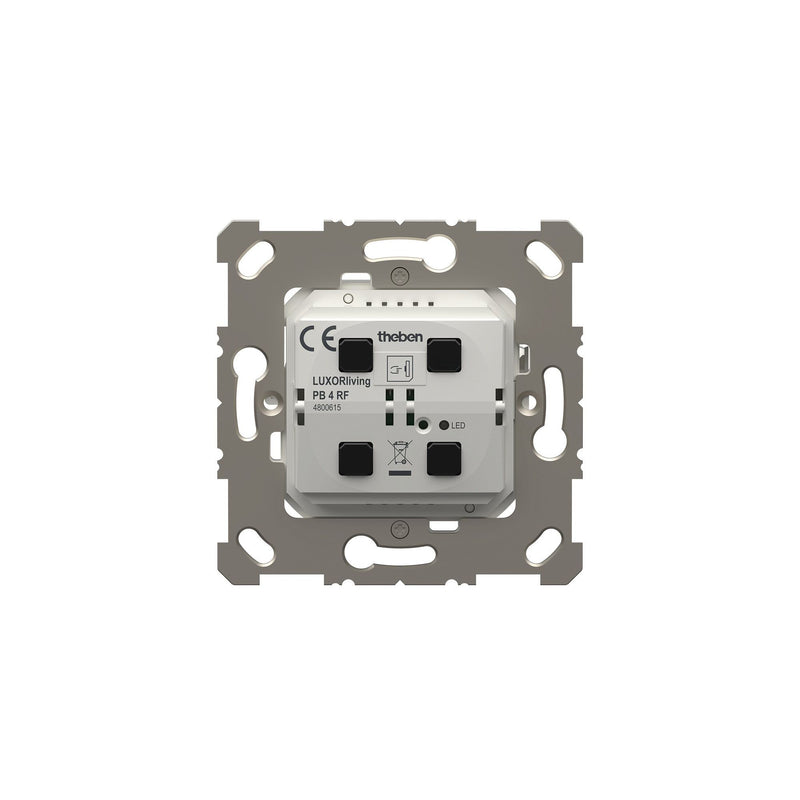 Theben - Bussystem-Binäreingang 2/4-fach Funk-Taster LUXORliving PB 4 RF mit Temperatursensor