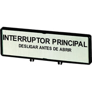 Eaton - Zubehör/Ersatzteile für Niederspannungs-Schalttechnik Träger mit Schild ZFS72-P3 T5 T5B P3 88x27mm