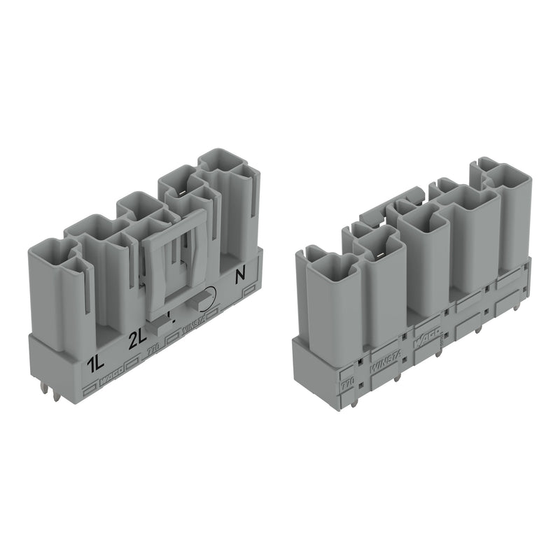 WAGO - Leiterplattensteckverbinder Stecker für Leiterplatten 770-855/064-000 5-polig,grau − 50 Stück