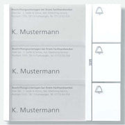 Siedle&Söhne - Funktionsmodul für Türkommunikation Tasten-Modul TM 612-3 DG dgr/gli