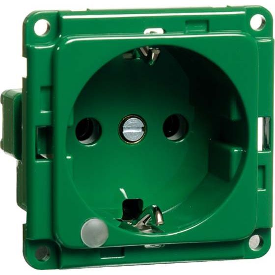 Peha - Schalter-/Steckdosenkombination SCHUKO-Steckdose gn D 6511.42ME LED/4SI 16A 250V 2-pol.Licht