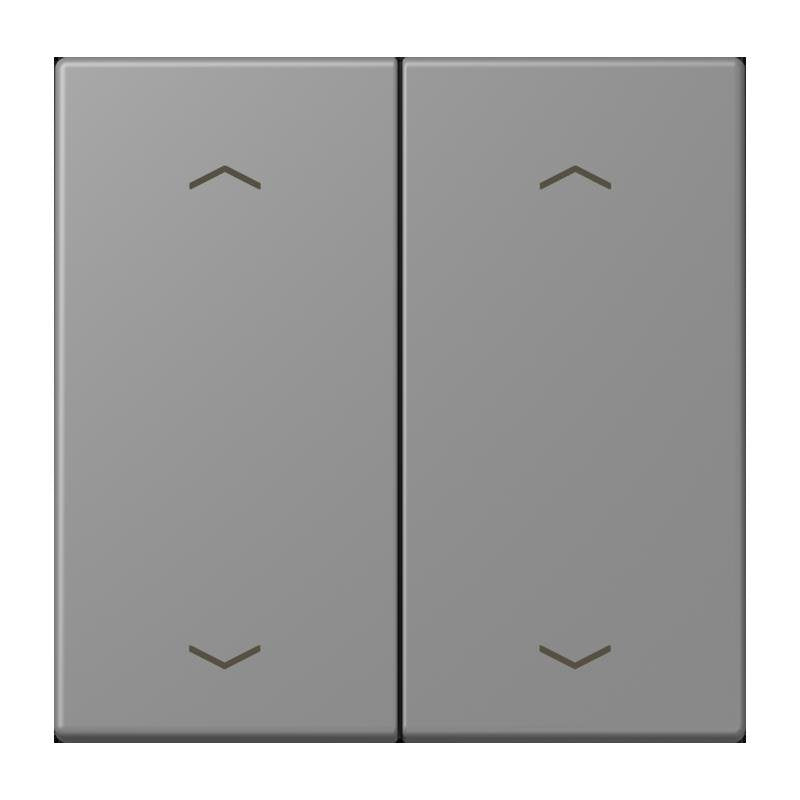 Jung - Abdeckung/Bedienelement für Installationsschalterprogramme Wippe mit Pfeilsymbolen LC 102 P 203 gris 31