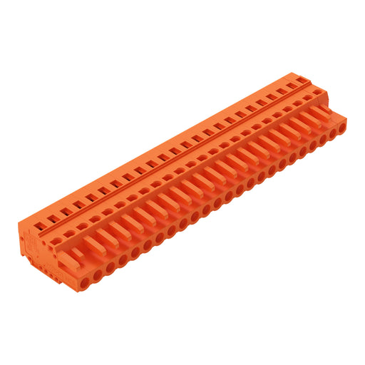 WAGO - Kabelsteckverbinder für Leiterplattensteckverbinder 1-Leiter-Federleiste 231-324/102-000 CAGECLAMP,2,5mm²,or − 10 Stück