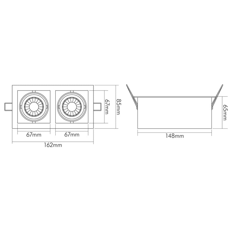 Nobile - Decken-/Wandleuchte LED-Downlight, kardanisch 1740082023 930 350mA