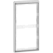 Peha - Abdeckrahmen Rahmen 2-fach alu chr D 95.572.70.60 waage/senkrecht