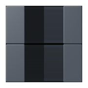 Jung - Abdeckung/Bedienelement für Installationsschalterprogramme Tastensatz 2fach LC 502 TSA 262 gris fonce 59