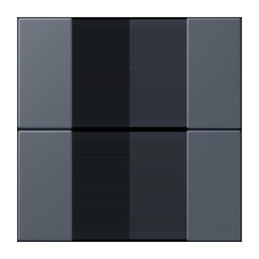 Jung - Abdeckung/Bedienelement für Installationsschalterprogramme Tastensatz 2fach LC 502 TSA 262 gris fonce 59