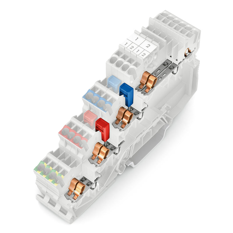 WAGO - Initiator/Aktor-Reihenklemme 3-Leiter-Aktorenklemme 2000-5310/1101-951 LED gelb für NPN − 50 Stück
