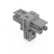 WAGO - Kompaktverteiler für steckbare Gebäudeinstallation T-Verteiler 2-polig 770-1701 Kod. B,grau − 50 Stück
