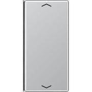 Jung - Abdeckung/Bedienelement für Installationsschalterprogramme Taste 2-fach alu A 402 TSAP AL mit Symbolen − 1 Stück