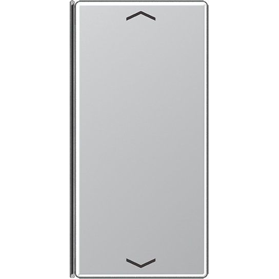 Jung - Abdeckung/Bedienelement für Installationsschalterprogramme Taste 2-fach alu A 402 TSAP AL mit Symbolen − 1 Stück