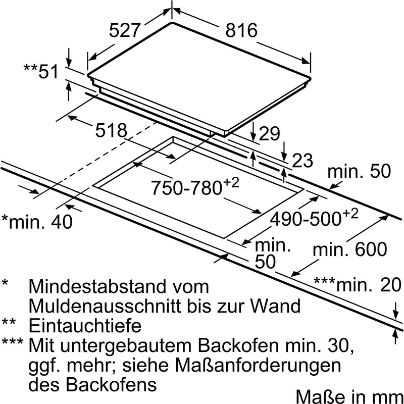 Bosch - Kochfeld EB-Autark-Kochfeld Indukt. PXY875DC1E Serie8