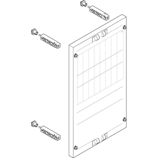 ABN - Verteilerfeld für Installationsverteiler ESPRO-Modul MT13674 flach BxH:250x450mm