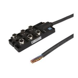 Ipf Electronic - Passiver Sensor-/Aktor-Verteiler (mit Leitung) Verteiler, 25x134x54mm, VK98E198 30V 6x M12 5polig