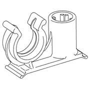 HellermannTyton - Befestigungsklammer Wellrohrhalter 151-00702(500) 35,3x11 mm schwarz − 500 Stück