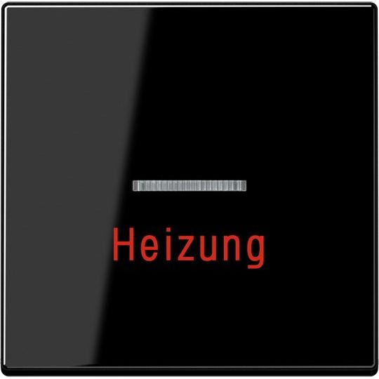 Jung - Abdeckung/Bedienelement für Installationsschalterprogramme Wippe Aufs.Heizung/Notsch. A 590 H SW für Kontrollschalter