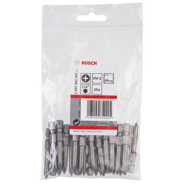 Bosch - Bit Schrauberbit Extra-Hart PH 2607002502 1, 49 mm, 25er-Pack