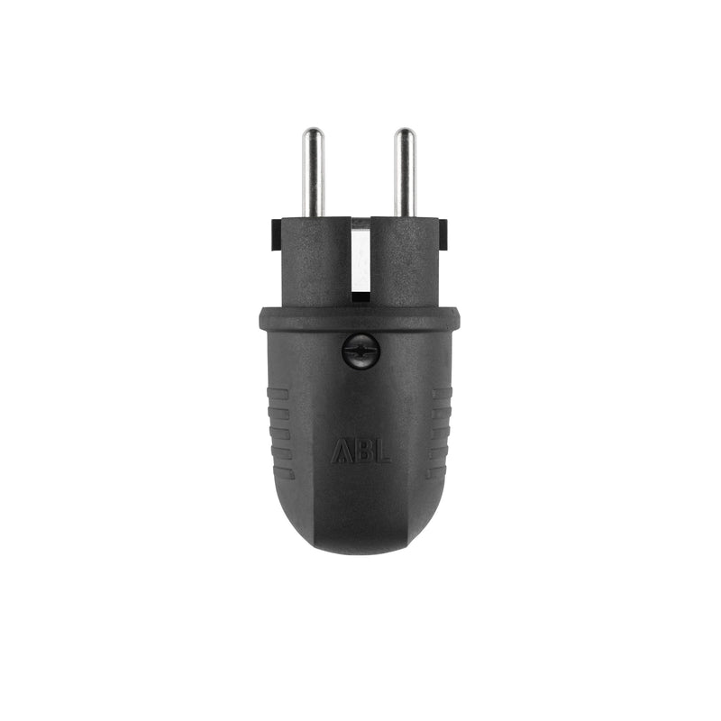 ABL - Schutzkontaktstecker Original Winkelstecker 1508 1508 SK+F/B Gummi sw − 20 Stück