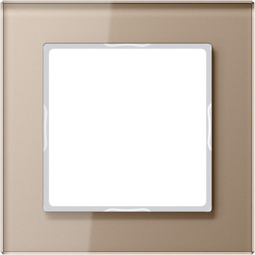 Jung - Abdeckrahmen Glasrahmen 1fach champ AC 581 GL CH waage-/senkrecht − 1 Stück by Jung
