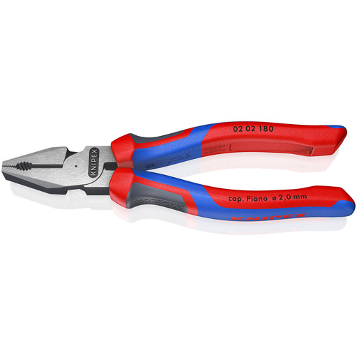 Knipex - Kombizange Kraft-Kombizange 02 180 schwarz, 180mm