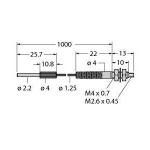 Turck - Zubehör/Ersatzteile für Positionsschalter Kunststoff-Lichtleiter PIT23UM4-VL Einzelleiter − 1 Stück