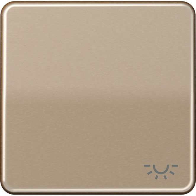 Jung - Abdeckung/Bedienelement für Installationsschalterprogramme Wippe Symbol LICHT gold br CD 590 L GB für Taster