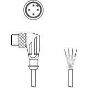 Leuze - Konfektioniertes Sensor-Aktor-Kabel Anschlussleitung KS U-M12-4W-V1-020