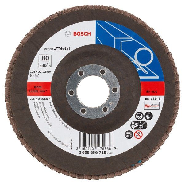 Bosch - Trenn-/Schleifscheibe Fächerschleifscheibe X551 2608606718 Expert for Metal − 10 Stück