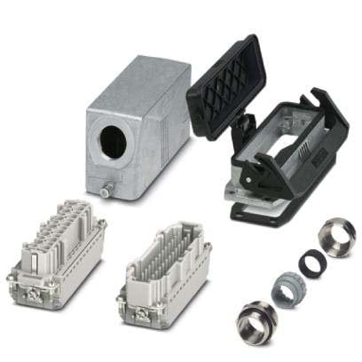 Phoenix Contact - Rechtecksteckverbinder, Set (Industriesteckverbinder) Steckverbinder-Set HC-STA-B24PT#1416358