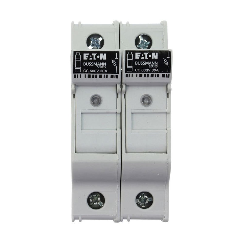 Eaton - Halter für zylindrische Sicherung Sicherungshalter Niedersp. 2P 10X38MF#CHCC2DIU 30A AC 600V 2polig − 6 Stück