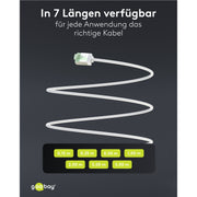 Goobay - Patchkabel Kupfer Patchkabel U/FTP Cat8.1 74358 Ultraflexibel,slim,w