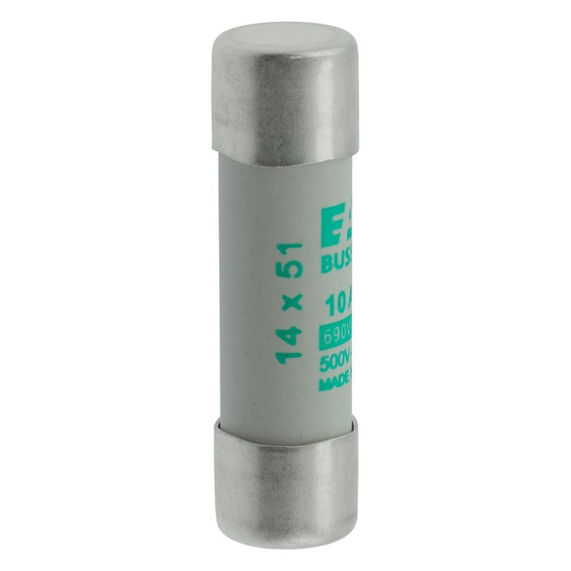 Eaton - Zylindrische Sicherung Sicherungseinsatz Nieders. SICHERUNG #C14M10 10A AC 690V 80kA − 10 Stück