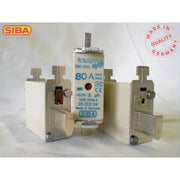 Siba - Messersicherung NH-Sicherungseinsatz 2000004.10 10A URM NH000 500V − 3 Stück