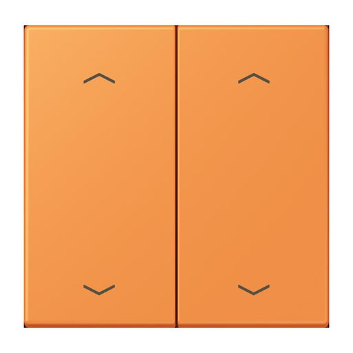 Jung - Abdeckung/Bedienelement für Installationsschalterprogramme Wippe mit Pfeilsymbolen LC 102 P 225 orange clair