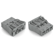 WAGO - Geräteanschluss für steckbare Gebäudeinstallation Snap-In-Stecker 770-753/062-000 3-polig,Kod. B,grau − 100 Stück