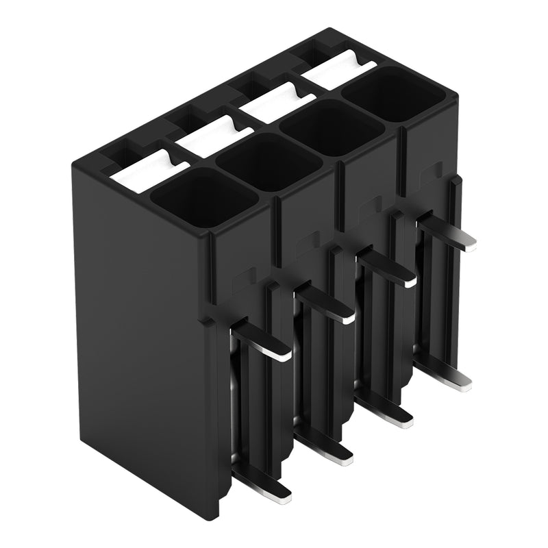 WAGO - Leiterplattenklemme THR-Leiterplattenklemme 2086-1204/300-000 Drücker,1,5mm²,sw − 216 Stück