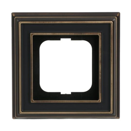 Busch-Jaeger - Abdeckrahmen Rahmen 1-fach 1721-845 ms/antik anthrazit − 1 Stück by Busch-Jaeger
