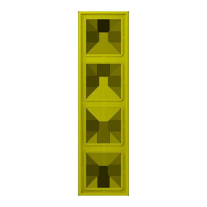 Jung - Abdeckrahmen Rahmen 4-fach LC 984 249 vert olive vif