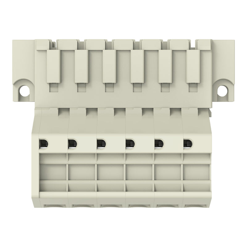 WAGO - Ein- und mehrpolige Klemmenleiste 1-Leiter-Stiftleiste 831-3206/109-000 CAGECLAMP,10mm²,lgr − 12 Stück