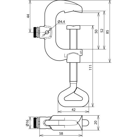 DEHN - Zubehör/Ersatzteile für Erdung und Blitzschutz Prüfklemme PK445ASSM5TGTZN TG/tZn bis 1 1/4