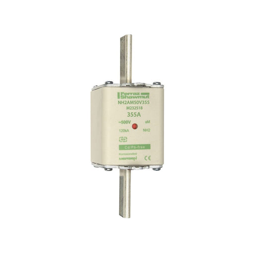 Mersen - Messersicherung Sicherungseinsatz NH aM NH2AM50V355 Gr.2 355A sfü KM − 3 Stück