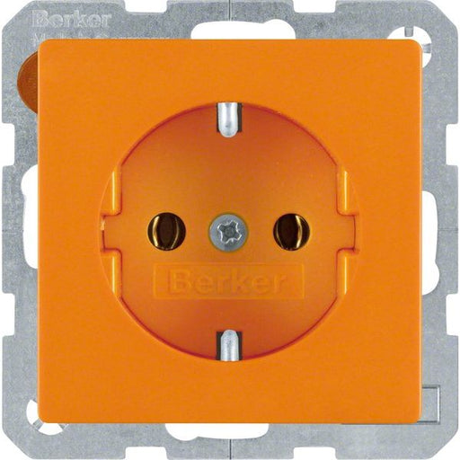 Berker - Steckdose SCHUKO-Steckdose 47436014 orange, samt