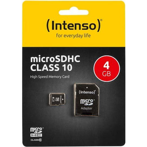 Intenso - Speichermedium digital microSDHC Card 4GB 3413450 (R)40MB/s,(W)10MB/s
