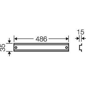 Hensel - Tragschiene FP TS 54 486mm lang