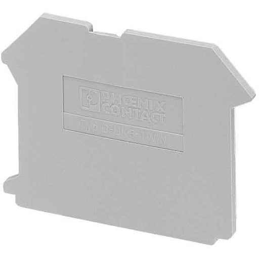 Phoenix Contact - Abschluss- und Zwischenplatte für Reihenklemme Deckel D-UK 5-TWIN 50,5x2x47mm gr