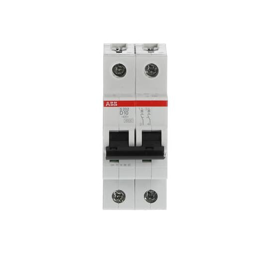 ABB Stotz S&J - Leitungsschutzschalter Sicherungsautomat S202-D10 6 kA, 10 A, 2P